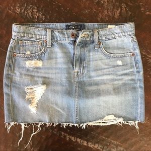 Lucky Brand Distressed Denim Mini Skirt LIKE NEW
